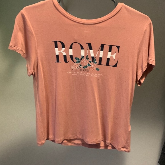 H&M Pink Flowy "ROME" Top - Picture 1 of 3
